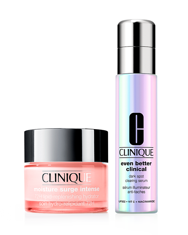 Brighten + Glow Duo Bundle, This set includes our fourth generation brightening serum is a powerful dermatologist-developed solution for hyperpigmentation. As well as the rich cream-gel you love delivers an instant moisture boost, and keeps skin continuously hydrated for 72 hours.