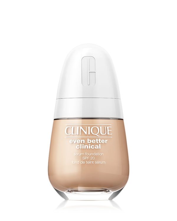 Even Better Clinical™ Serum Foundation SPF 20, Our first clinical foundation with 3 serum technologies. This breakthrough oil-free formula includes hyaluronic acid, salicylic acid, and vitamin C + UP302 to leave bare skin looking even better.