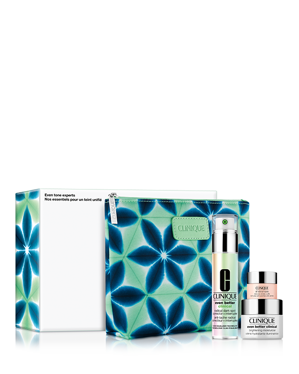 Even Tone Experts, Clinique specialists for more radiant, even looking skin. $167 value.